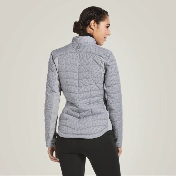Ariat Equestrian Women's M Volt 2.0 Reflective Jacket in Silver Primaloft NWOT - Picture 2 of 12